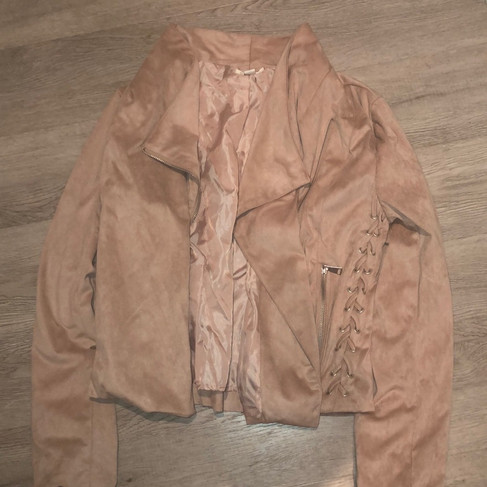 Miami brand pink leather jacket never worn